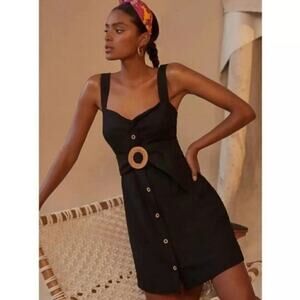 Anthropologie Black Mini Dress